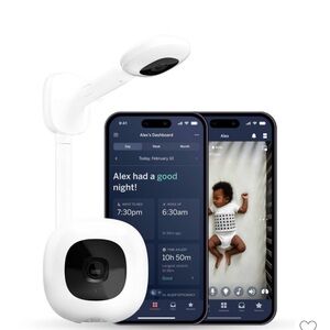 Smart Baby Monitor with App Connectivity - White